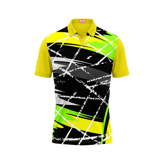 Next Print Customised Polo Neck Yellow Jersey NPTS32
