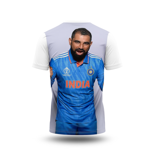 Mohammed Shami Photo Printed T-Shirt.