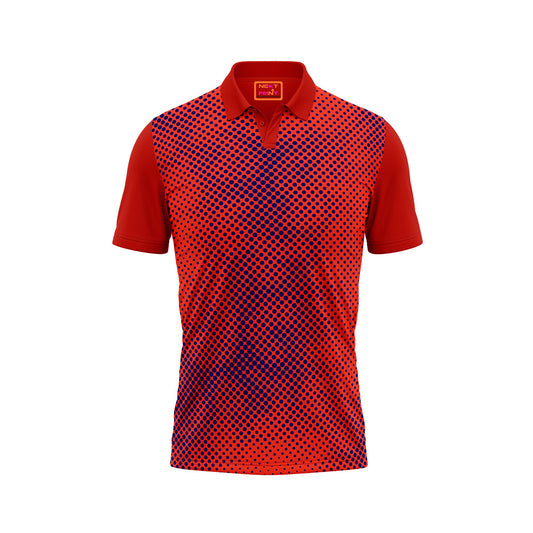 Red Polo Neck Half Sleeve T Shirt NextprintrL117
