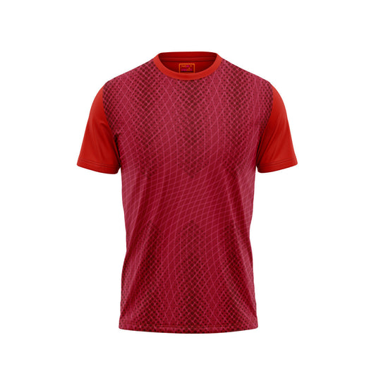 Red Round Neck Half Sleeve Tshirt Nextprintr143