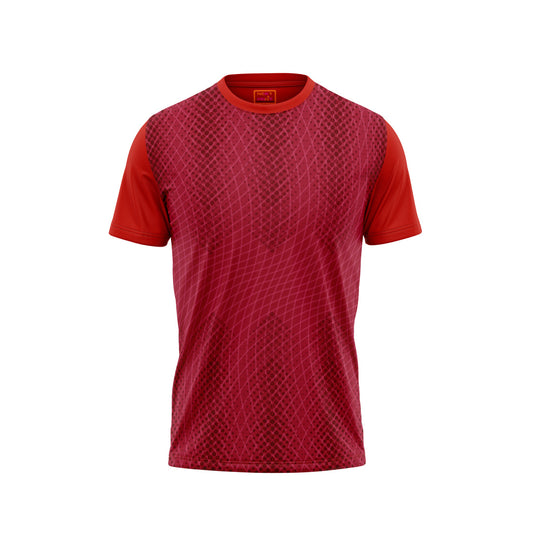 Red Round Neck Half Sleeve Tshirt Nextprintr141