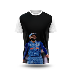 Virat Kohli Photo Printed T-Shirt.