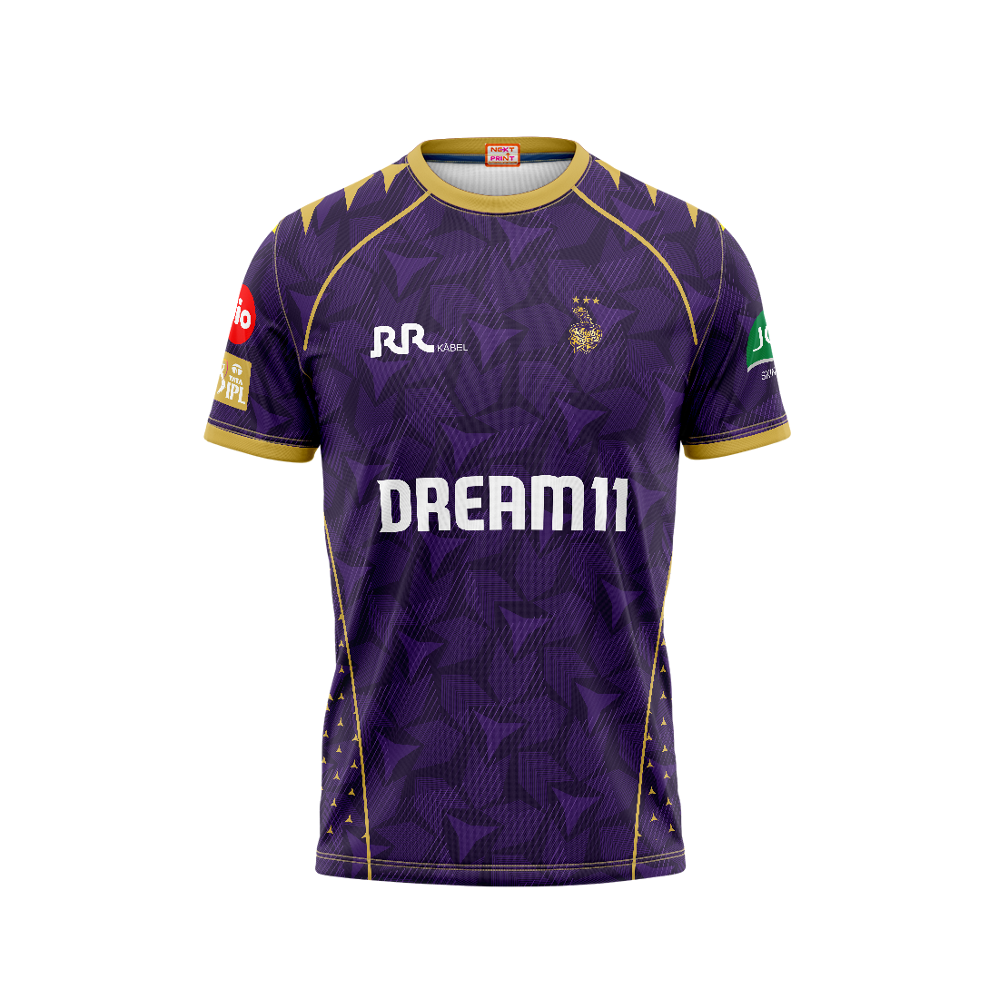 Kkr T Shirt With Collar Buy Men Purple Printed Cotton Polo Collar