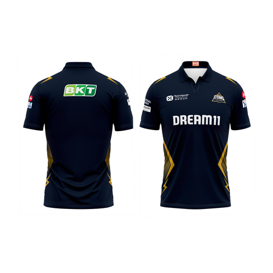 Next Print  Ipl Gujrat Polo collar jersey