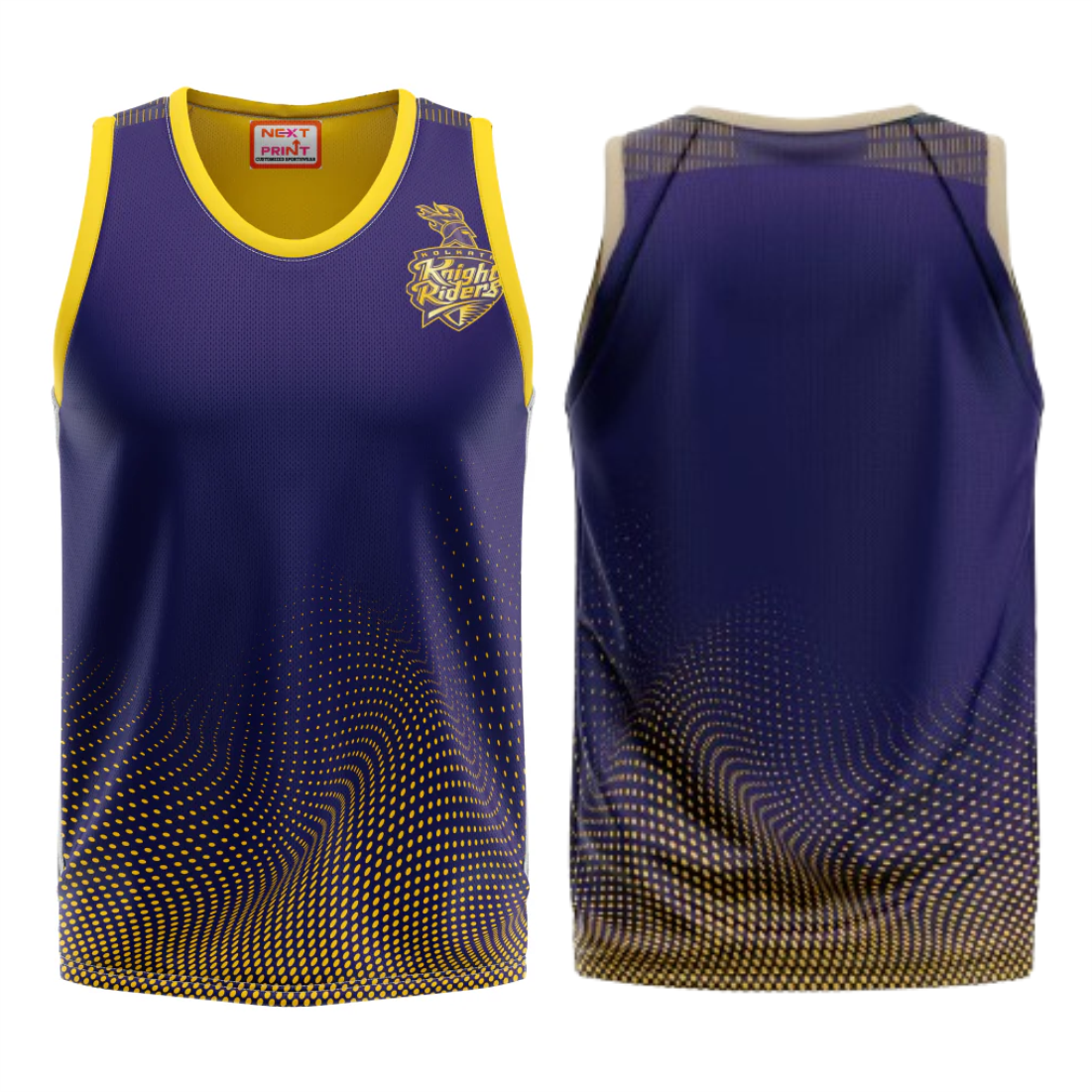 Next Print Ipl Kolkata Design Basketball Jersey