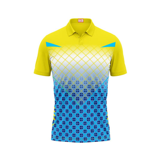 Next Print Customised Polo Neck Yellow Jersey NPTS22