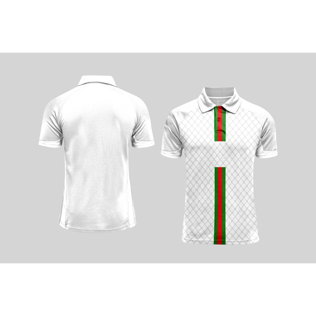 Next Print Cricket Polo Half White Customized Jersey NPCWH00A403