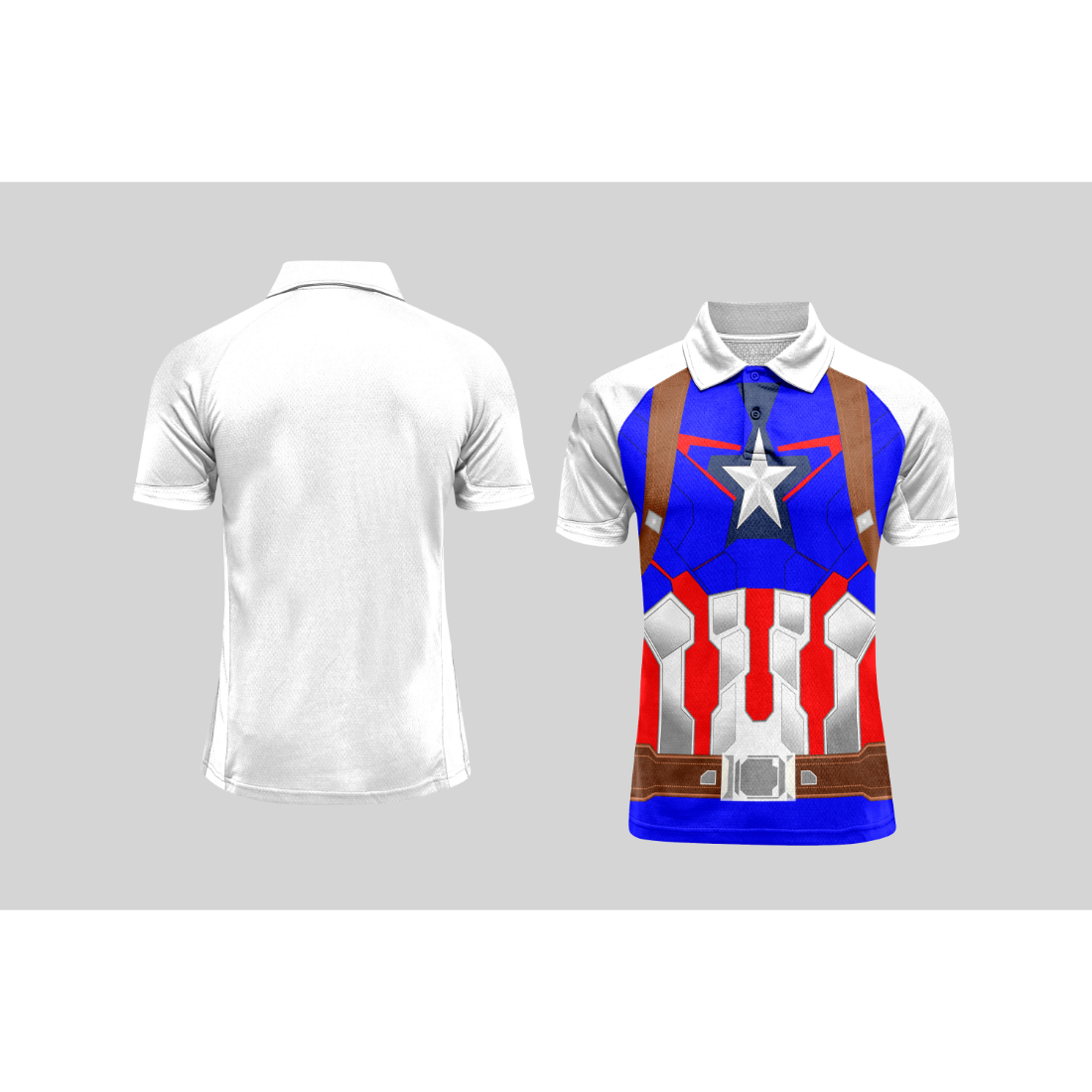 Next Print Cricket Polo Half White Customized Jersey NPCWH00A405