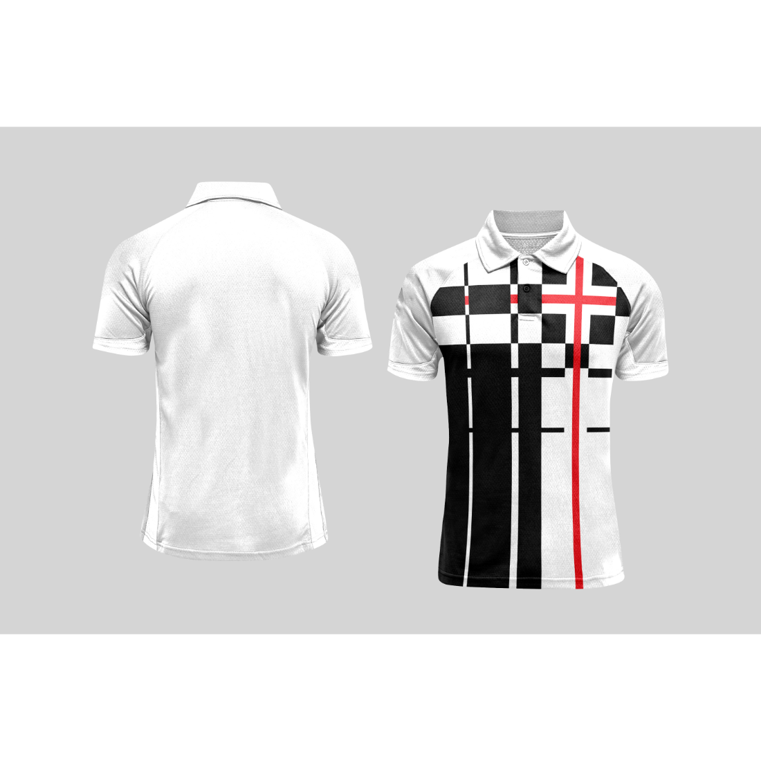 Next Print Cricket Polo Half White Customized Jersey NPCWH00A406