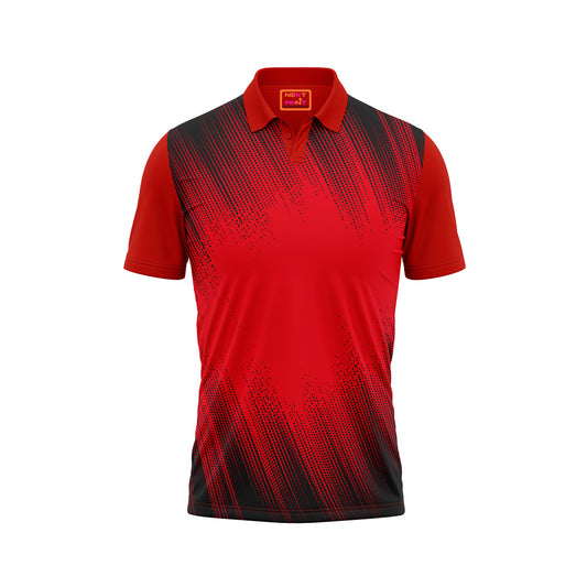 Red Polo Neck Half Sleeve T Shirt NextprintrN183