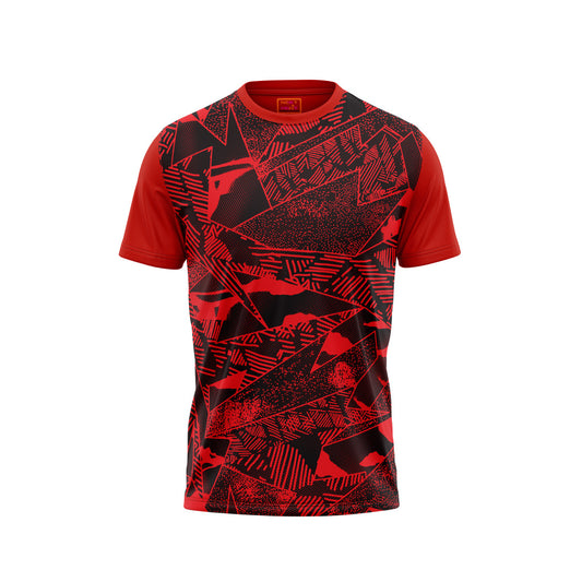 Red Round Neck Half Sleeve Tshirt Nextprintr417