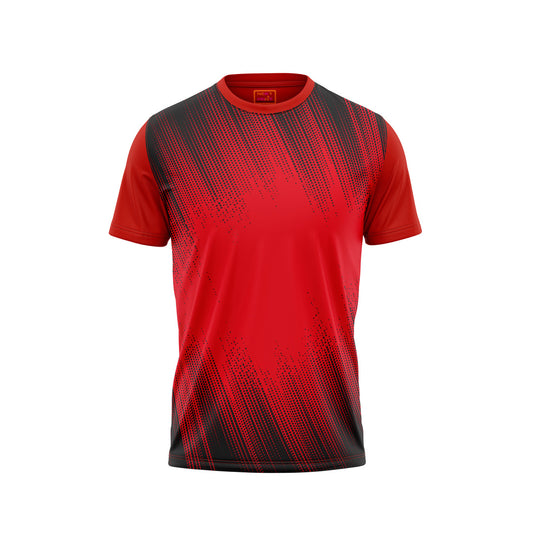 Red Round Neck Half Sleeve Tshirt NextprintrN183