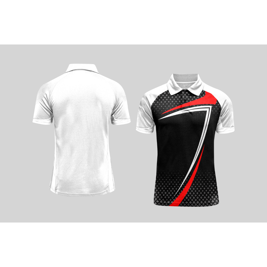 Next Print Cricket Polo Half White Customized Jersey NPCWH00A412