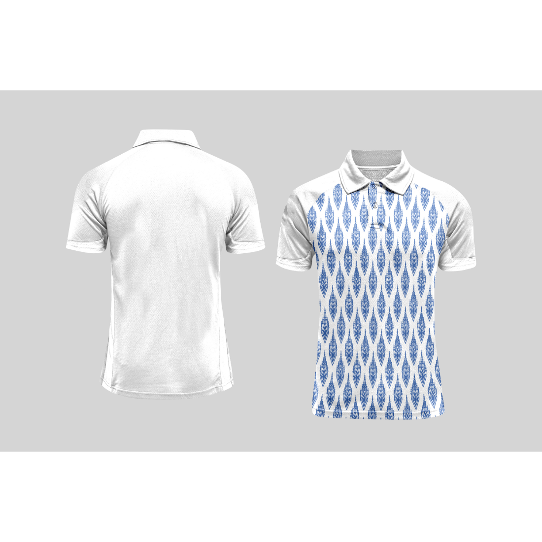 Next Print Cricket Polo Half White Customized Jersey NPCWH00A415