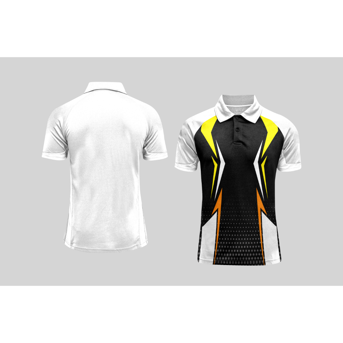 Next Print Cricket Polo Half White Customized Jersey NPCWH00A416