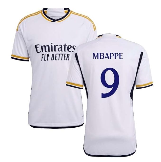 Next Print Mbappe 9 Number Football Jerseys New Club Liga Kid's 2024/2025 Home