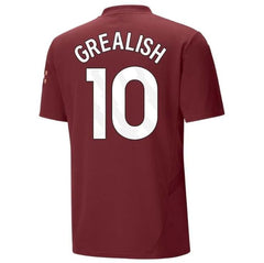 Next Print Grelish Jersey 10 Number City Football Jerseys Club Team Men's Away Jersey New 2024/2025