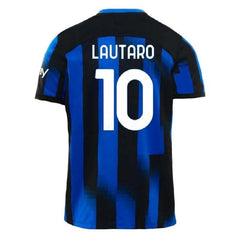 Next Print Lautaro Martinez Jersey 10 Number Mil an Team New Football Jerseys Club Men's Home 2024/2025