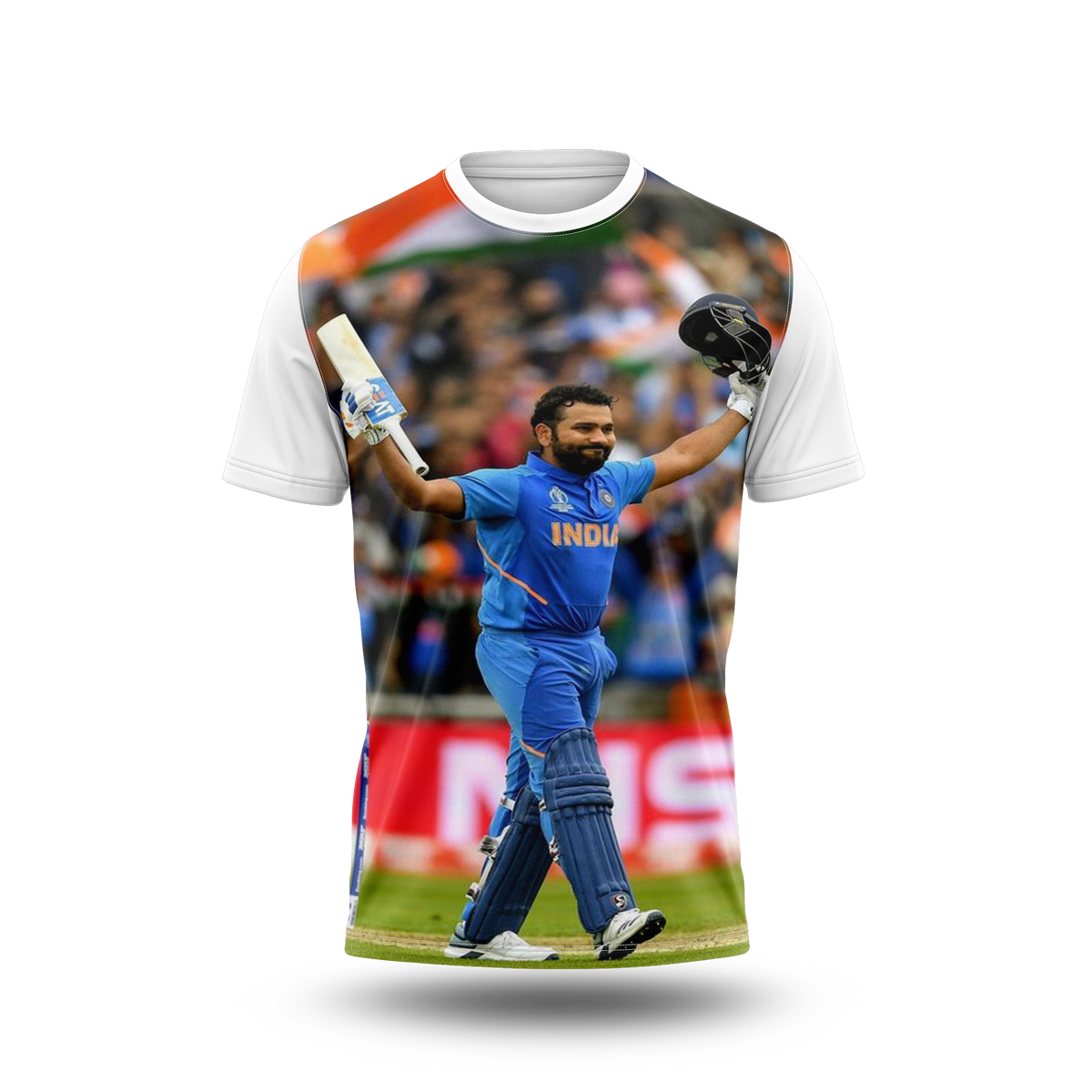 Rohit Sharma Photo Printed T-Shirt.