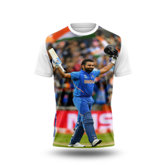 Rohit Sharma Photo Printed T-Shirt.