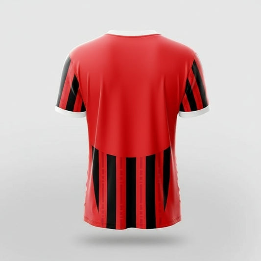 Next Print A.C. Milan 2024-25 Football Jersey | Personalized Custom Name & Number Red Black Team Shirt | Lightweight Dry-Fit Milan Club Supporter Fanwear for Men, Women, Kids | Official Milan Soccer Jersey