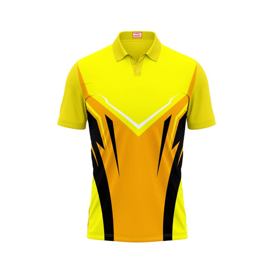 Next Print Customised Polo Neck Yellow Jersey NPTS35