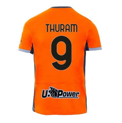 Next Print  Thuram Jersey 9 Number Italian Milan Jersey Club Team New Football Jerseys Club Men's Third