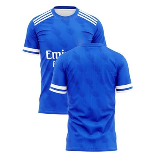 Next Print 2026 Away Blue Football Jersey – Real Madrid Style | Custom Name & Number | Premium Dry-Fit for Men & Kids | NextPrint India