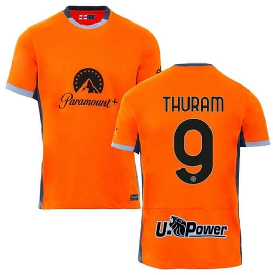 Next Print  Thuram Jersey 9 Number Italian Milan Jersey Club Team New Football Jerseys Club Men's Third