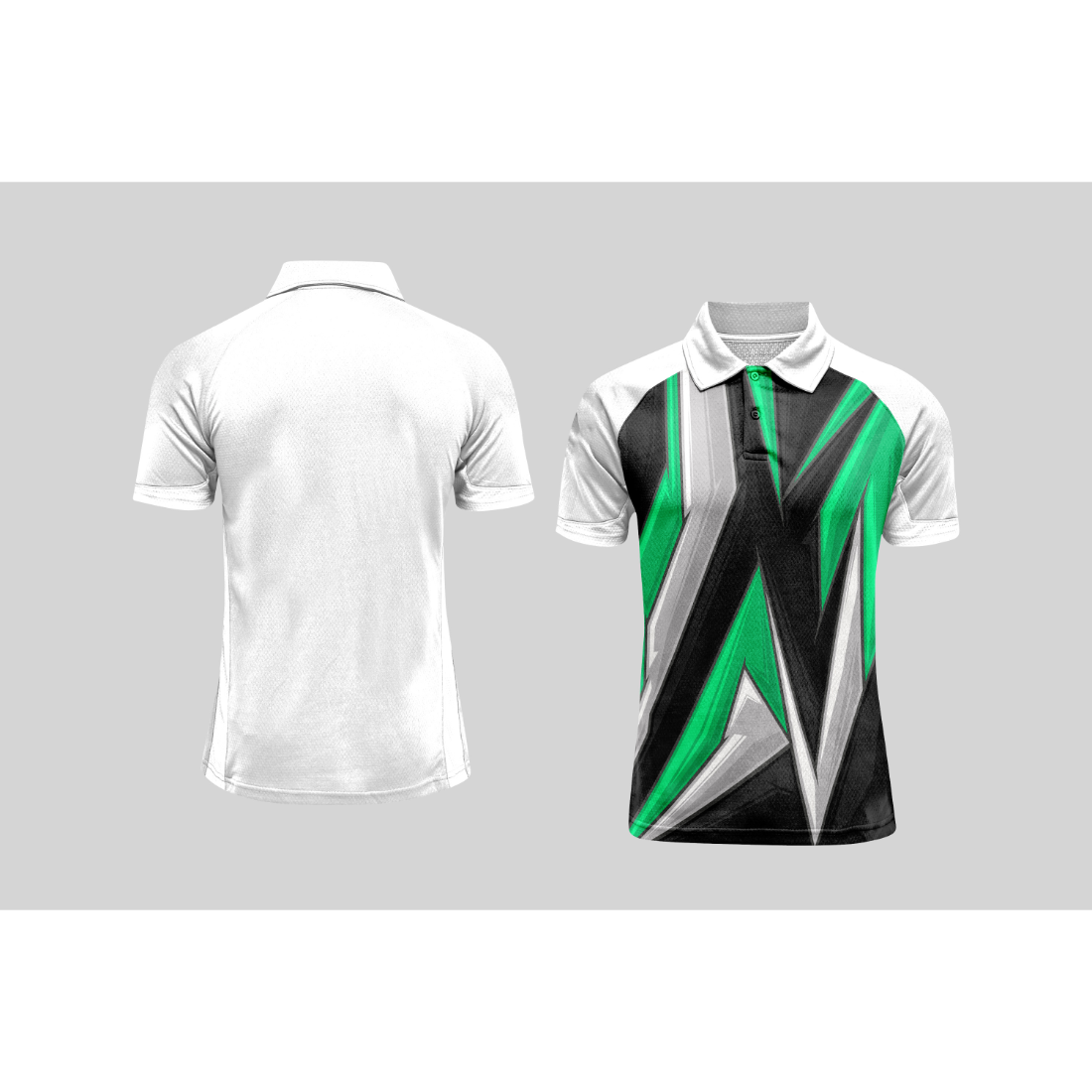Next Print Cricket Polo Half White Customized Jersey NPCWH00A423