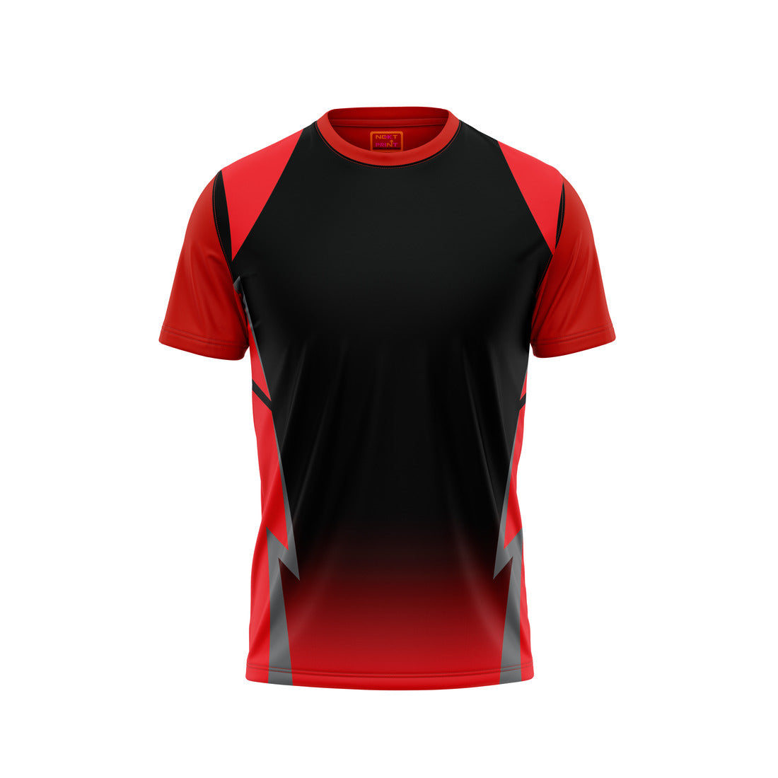 Red Round Neck Half Sleeve Tshirt Nextprintr NP50000729