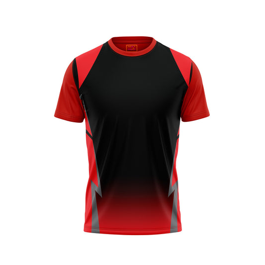 Red Round Neck Half Sleeve Tshirt Nextprintr NP50000729