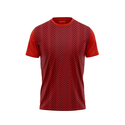 Red Round Neck Half Sleeve Tshirt Nextprintr424