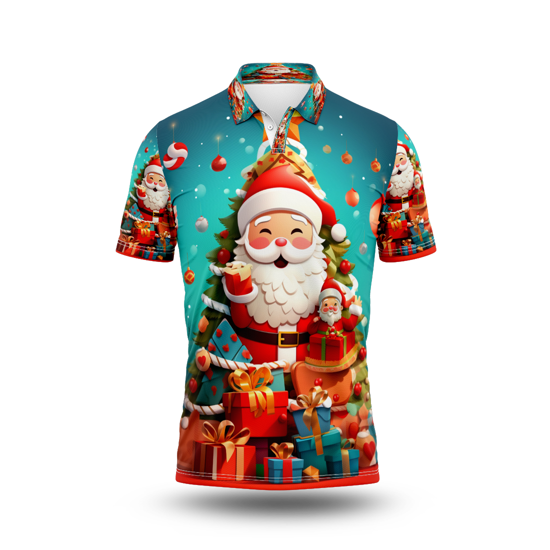 Santa Printed T-Shirt.