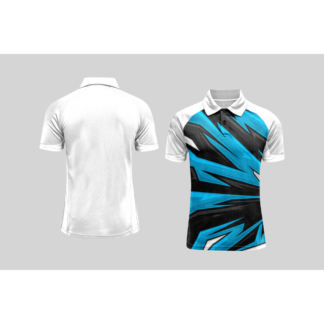 Next Print Cricket Polo Half White Customized Jersey NPCWH00A434