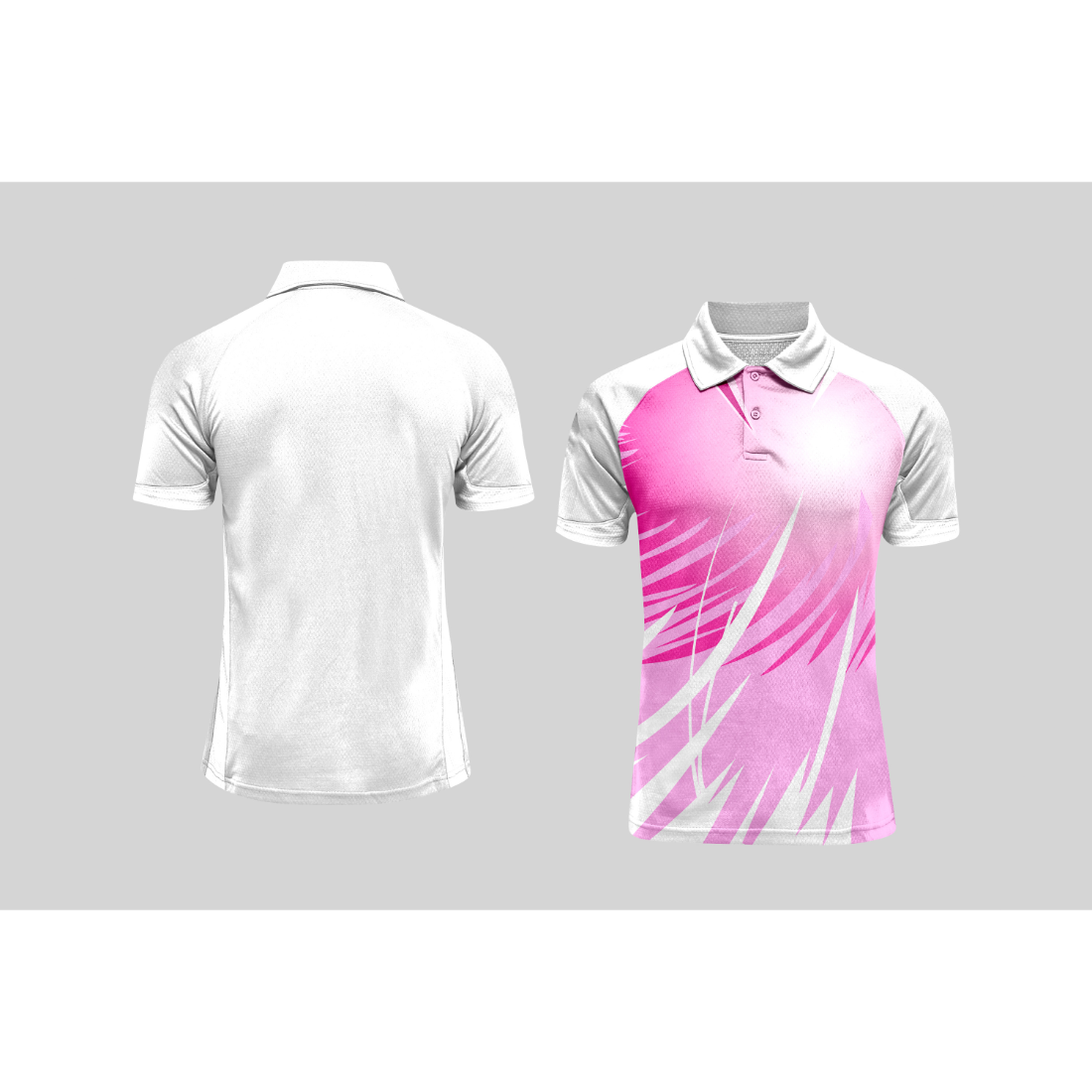 Next Print Cricket Polo Half White Customized Jersey NPCWH00A43