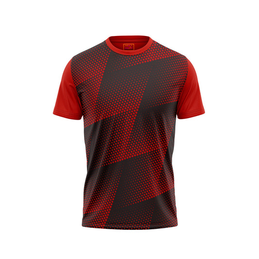 Red Round Neck Half Sleeve Tshirt Nextprintr43