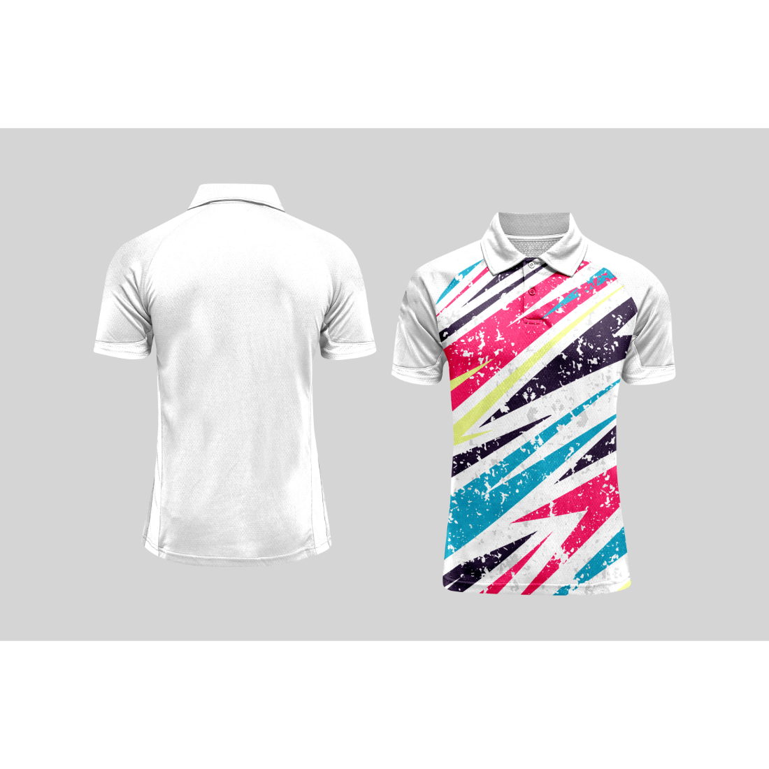 Next Print Cricket Polo Half White Customized Jersey NPCWH00A441