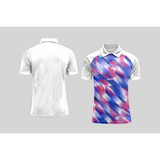 Next Print Cricket Polo Half White Customized Jersey NPCWH00A444