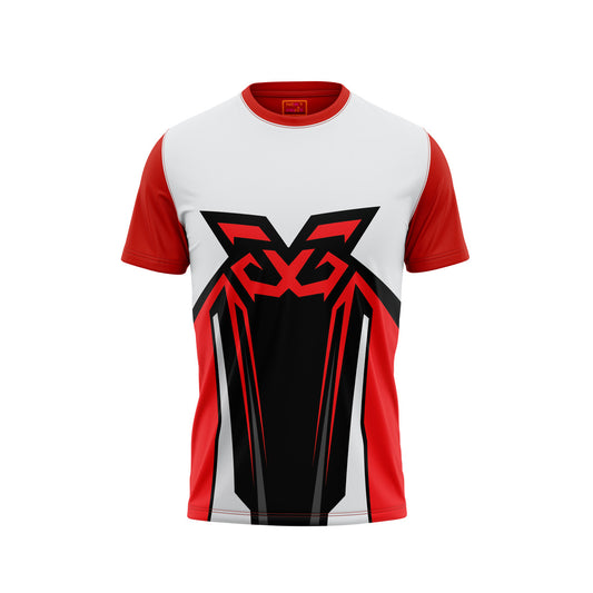 Red Round Neck Half Sleeve Tshirt Nextprintr NP50000731