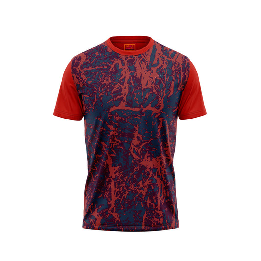 Red Round Neck Half Sleeve Tshirt Nextprintr436