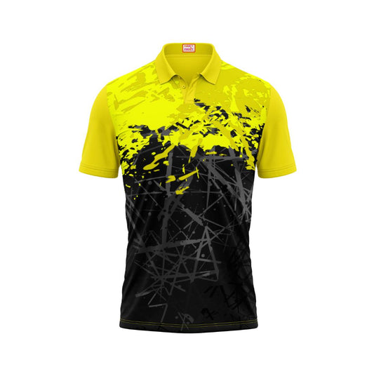 Next Print Customised Polo Neck Yellow Jersey NPTS38