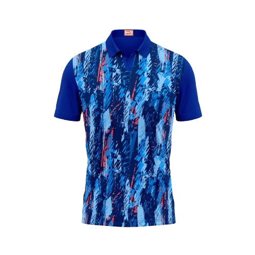Next Print Customized Polo Neck Royal Blue Jersey NPTS05