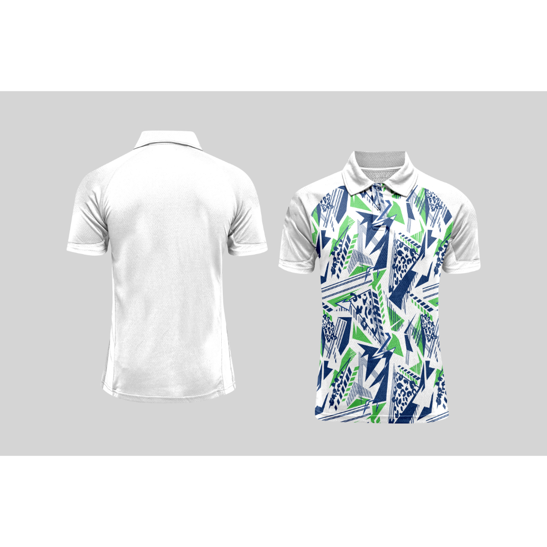 Next Print Cricket Polo Half White Customized Jersey NPCWH00A452