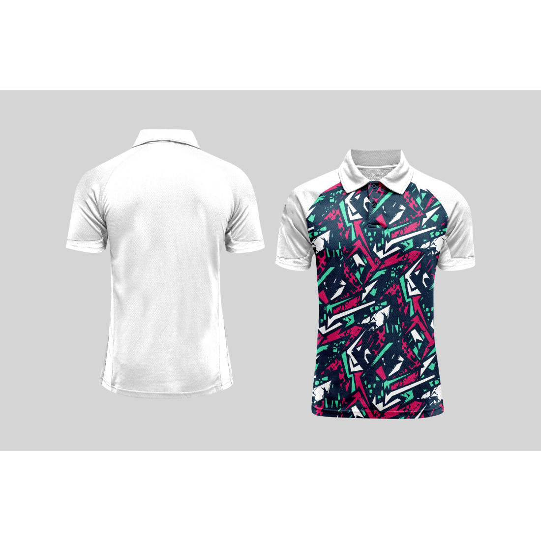 Next Print Cricket Polo Half White Customized Jersey NPCWH00A455