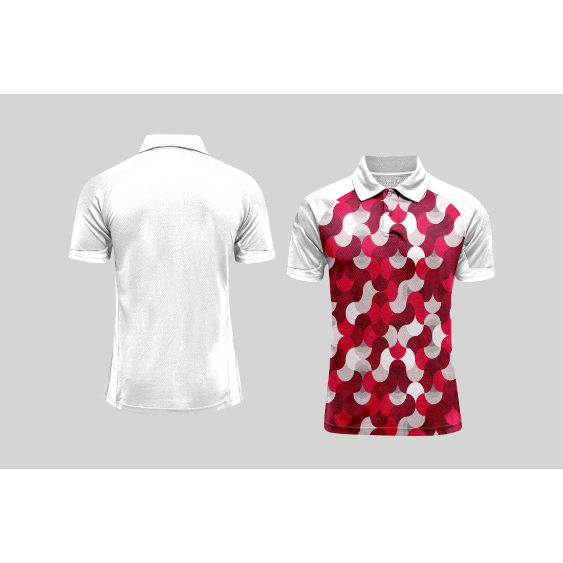 Next Print Cricket Polo Half White Customized Jersey NPCWH00A458
