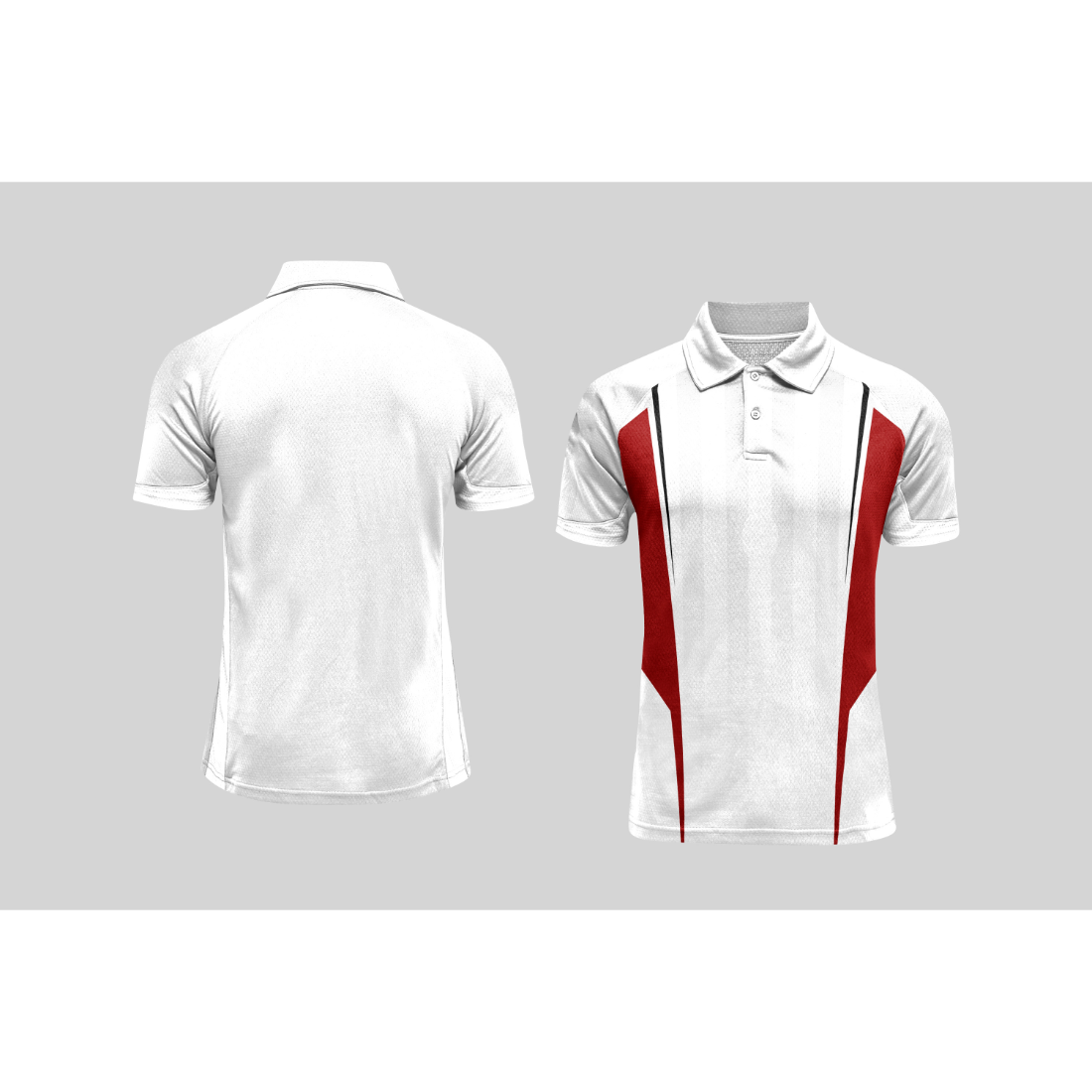 Next Print Cricket Polo Half White Customized Jersey NPCWH00A45