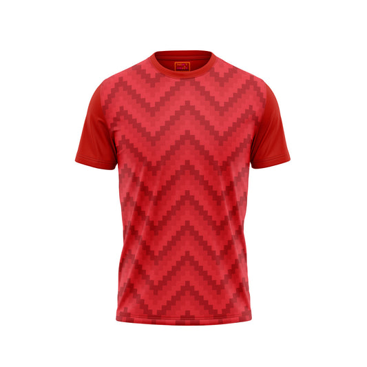 Red Round Neck Half Sleeve Tshirt Nextprintr438