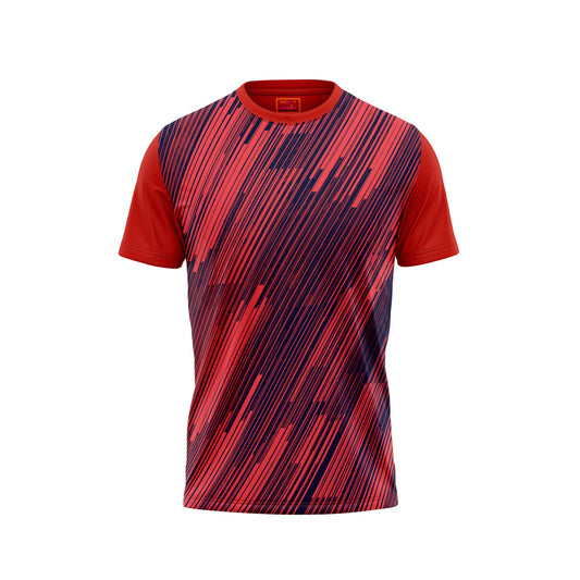 Red Round Neck Half Sleeve Tshirt Nextprintr439