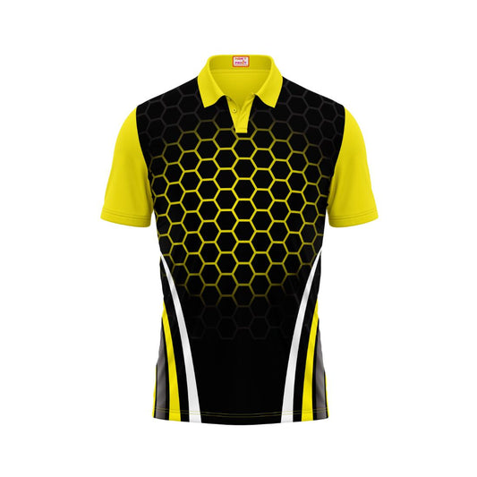 Next Print Customised Polo Neck Yellow Jersey NPTS40